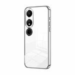 For Honor Play 40 Transparent Plating Fine Hole Phone Case(Silver)