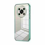 For Honor X30 / X9 5G Transparent Plating Fine Hole Phone Case(Green)