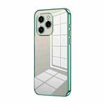 For Honor 60 SE Transparent Plating Fine Hole Phone Case(Green)