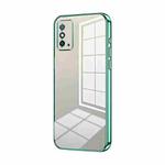 For Honor X10 Max / X30 Max Transparent Plating Fine Hole Phone Case(Green)