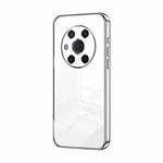 For Honor Magic3 Transparent Plating Fine Hole Phone Case(Silver)