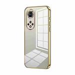 For Honor 50 Pro  / Huawei nova 9 Pro Transparent Plating Fine Hole Phone Case(Gold)