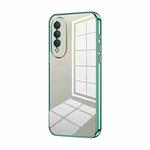 For Honor X20 SE / Huawei nova 10z Transparent Plating Fine Hole Phone Case(Green)