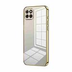 For Honor Play 20 4G Transparent Plating Fine Hole Phone Case(Gold)