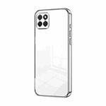 For Honor Play 20 4G Transparent Plating Fine Hole Phone Case(Silver)