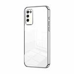 For Honor 30 Youth Transparent Plating Fine Hole Phone Case(Silver)