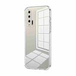 For Honor 20 Pro Transparent Plating Fine Hole Phone Case(Transparent)