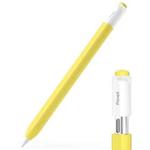 For Apple Pencil (USB-C) Transparent Jelly Stylus Protective Cover(Yellow)