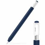 For Apple Pencil (USB-C) Transparent Jelly Stylus Protective Cover(Midnight Blue)