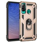 For Huawei Y7p / P40 Lite E Shockproof TPU + PC Protective Case with 360 Degree Rotating Holder(Gold)