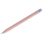 For Apple Pencil (USB-C) Stylus Pen Protective Cover with Nib Cover(Pink+Purple)