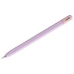 For Apple Pencil (USB-C) Stylus Pen Protective Cover with Nib Cover(Purple+Pink)