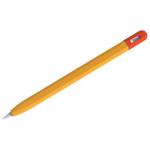 For Apple Pencil (USB-C) Stylus Pen Protective Cover with Nib Cover(Orange+Red)