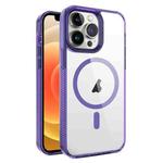 For iPhone 12 / 12 Pro 2.5mm MagSafe Acrylic Hybrid TPU Phone Case(Deep Purple)