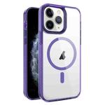 For iPhone 11 Pro Max 2.5mm MagSafe Acrylic Hybrid TPU Phone Case(Deep Purple)