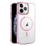 For iPhone 11 Pro Max 2.5mm MagSafe Acrylic Hybrid TPU Phone Case(Pink)