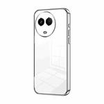 For Realme 11 / Narzo 60 Transparent Plating Fine Hole Phone Case(Silver)
