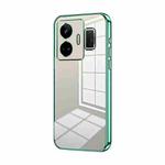 For Realme GT Neo 5 / GT3 Transparent Plating Fine Hole Phone Case(Green)
