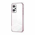 For Realme GT Neo2 / GT2 Transparent Plating Fine Hole Phone Case(Pink)