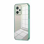 For Realme 9 Pro / Q5 Transparent Plating Fine Hole Phone Case(Green)