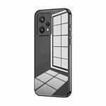 For Realme 9 Pro / Q5 Transparent Plating Fine Hole Phone Case(Black)