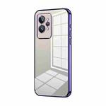 For Realme GT2 Pro Transparent Plating Fine Hole Phone Case(Purple)