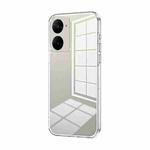 For Realme V30t Transparent Plating Fine Hole Phone Case(Transparent)