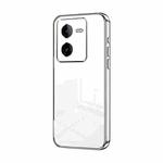 For vivo iQOO Z8 / Z8x Transparent Plating Fine Hole Phone Case(Silver)