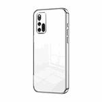 For vivo iQOO 3 5G Transparent Plating Fine Hole Phone Case(Silver)