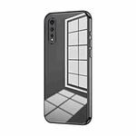 For vivo iQOO Neo Transparent Plating Fine Hole Phone Case(Black)