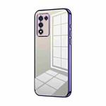 For OPPO K9s / K10 Energy Transparent Plating Fine Hole Phone Case(Purple)