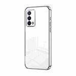 For OPPO K9 Transparent Plating Fine Hole Phone Case(Silver)