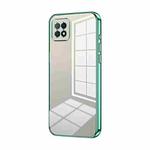For OPPO A72 5G / A73 5G Transparent Plating Fine Hole Phone Case(Green)