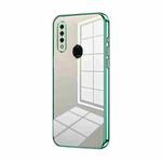 For OPPO A8 / A31 2020 Transparent Plating Fine Hole Phone Case(Green)