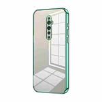 For OPPO Reno2 Z / Reno2 F Transparent Plating Fine Hole Phone Case(Green)