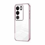 For vivo S17 / S17 Pro / S17t / V29 Transparent Plating Fine Hole Phone Case(Pink)