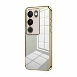 For vivo S17 / S17 Pro / S17t / V29 Transparent Plating Fine Hole Phone Case(Gold)