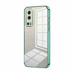 For vivo Y72 5G / iQOO Z3 / Y75s Transparent Plating Fine Hole Phone Case(Green)