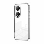 For vivo Y100 / Y100A Transparent Plating Fine Hole Phone Case(Silver)
