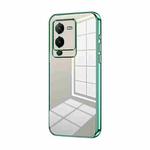 For vivo S15 Pro / V25 Pro Transparent Plating Fine Hole Phone Case(Green)