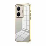 For vivo S15e / T1 Pro Transparent Plating Fine Hole Phone Case(Gold)