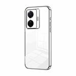 For vivo S15e / T1 Pro Transparent Plating Fine Hole Phone Case(Silver)