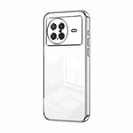 For vivo X Note Transparent Plating Fine Hole Phone Case(Silver)