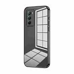 For vivo T1 / iQOO Neo5 SE Transparent Plating Fine Hole Phone Case(Black)