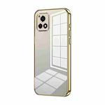 For vivo Y52s 5G / Y52s T1/ iQOO U3 Transparent Plating Fine Hole Phone Case(Gold)