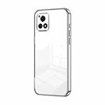 For vivo Y52s 5G / Y52s T1/ iQOO U3 Transparent Plating Fine Hole Phone Case(Silver)