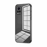 For vivo S7 / V20 Pro Transparent Plating Fine Hole Phone Case(Black)