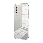 For vivo X50 Transparent Plating Fine Hole Phone Case(Transparent)