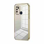 For vivo Y50 / Y30 Transparent Plating Fine Hole Phone Case(Gold)