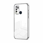 For vivo Y50 / Y30 Transparent Plating Fine Hole Phone Case(Silver)